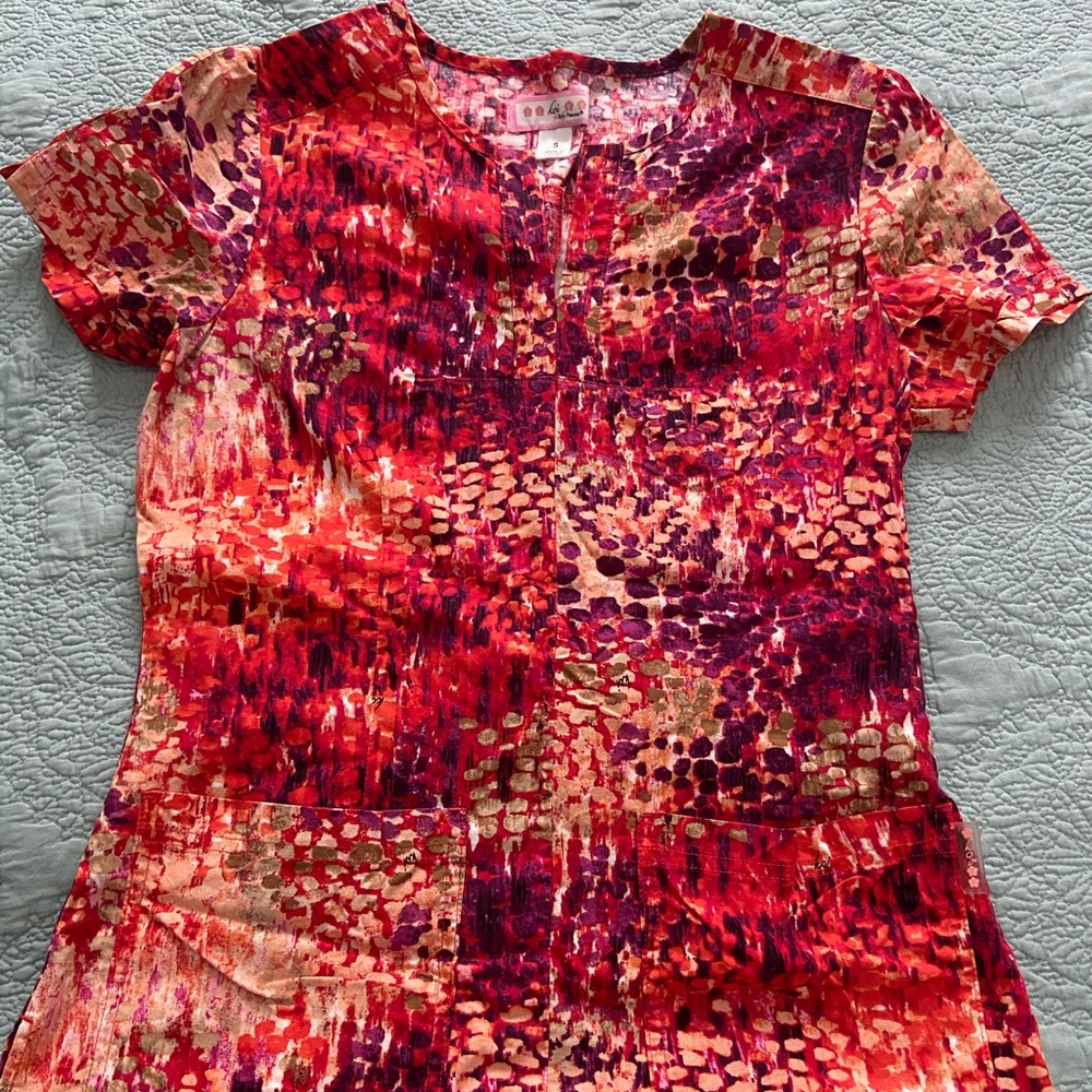 Koi Scrub Top